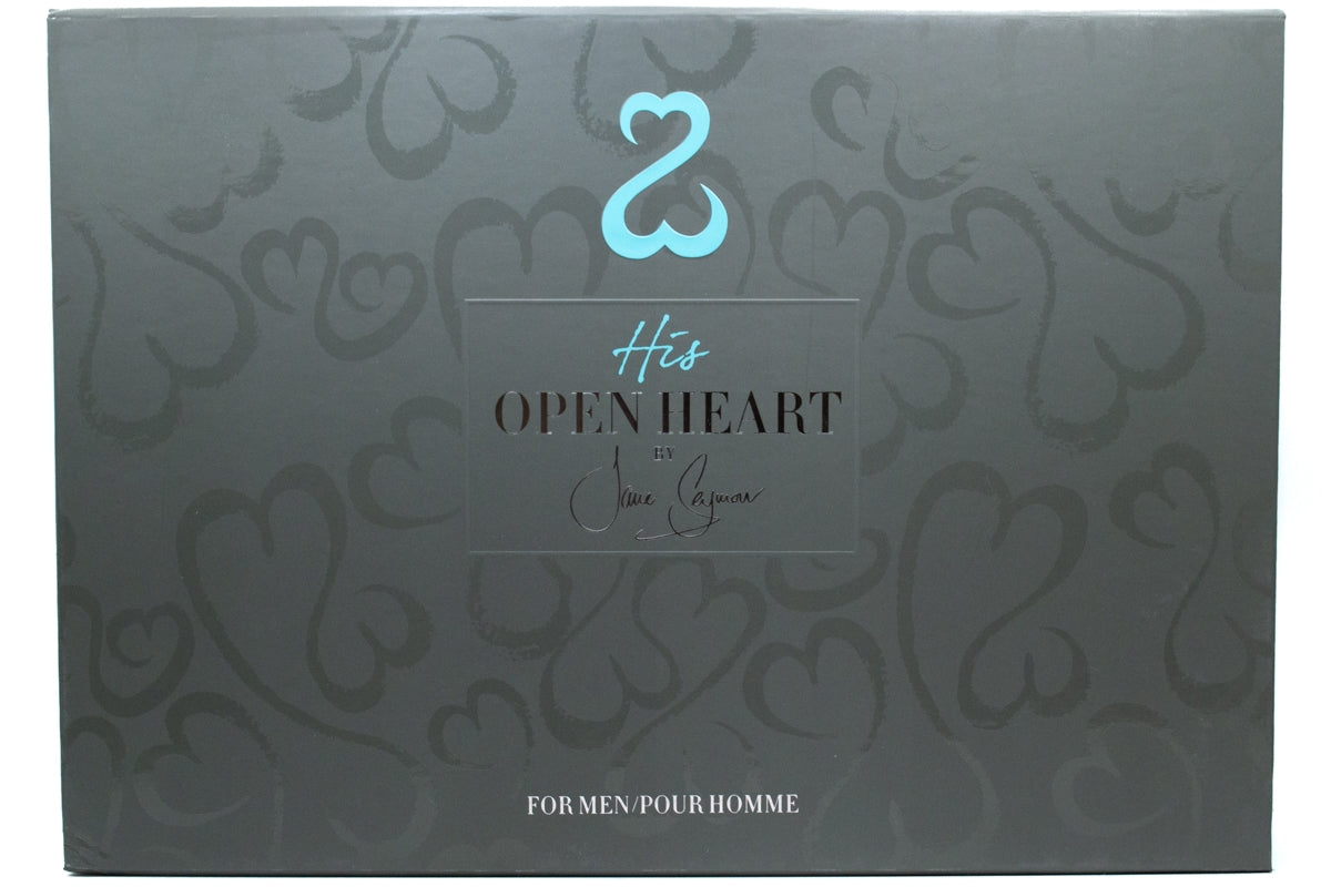 His Open Heart by Jane Seymour for Men 3 Piece Set; Eau De Toilette Spray 3.4 fl oz, After Shave Balm 3.4 fl oz, Shower Gel 3.4 fl oz