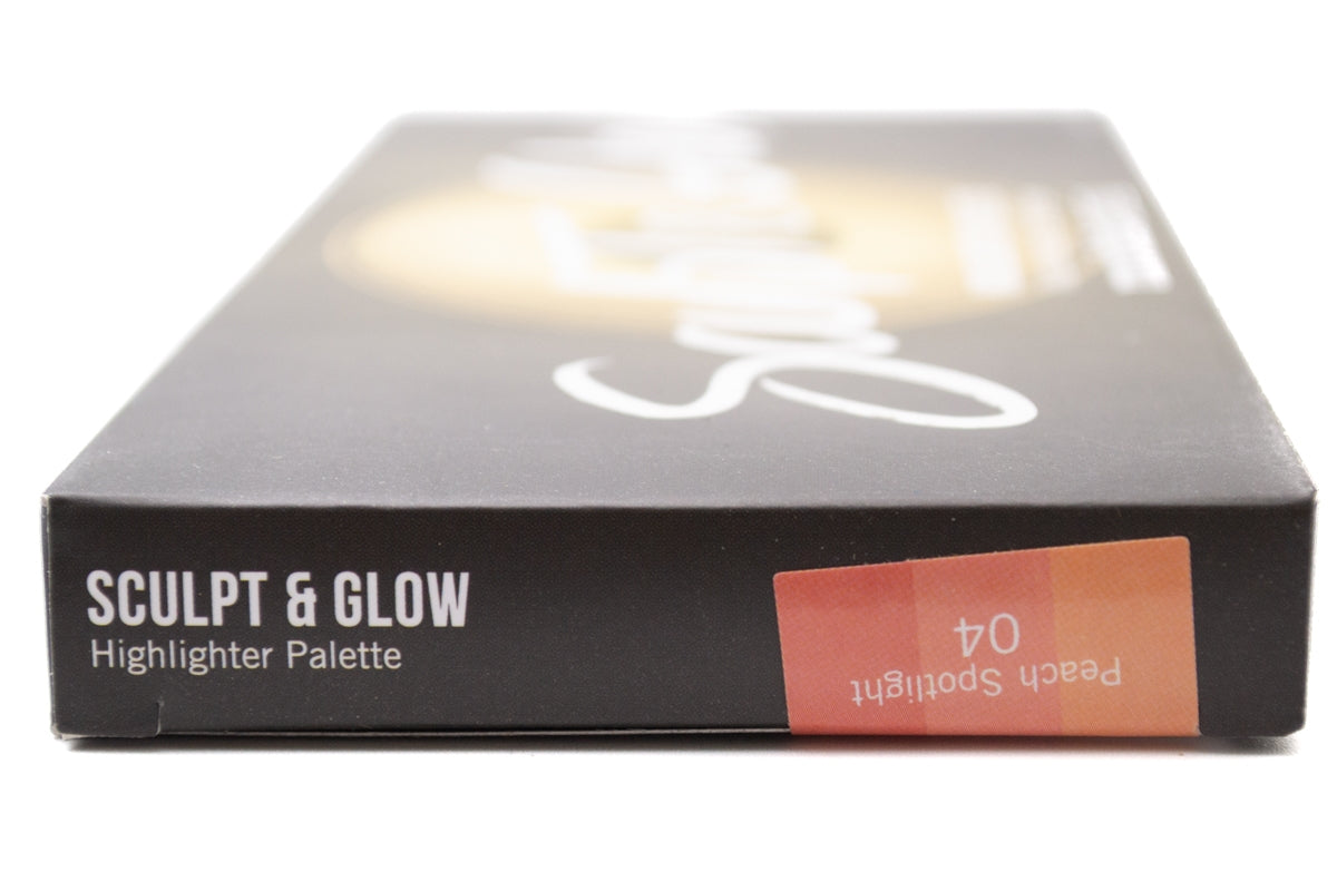 Models Own Sculpt & Glow Highlighter Palette, 04 Peach Spotlight 3x .18oz