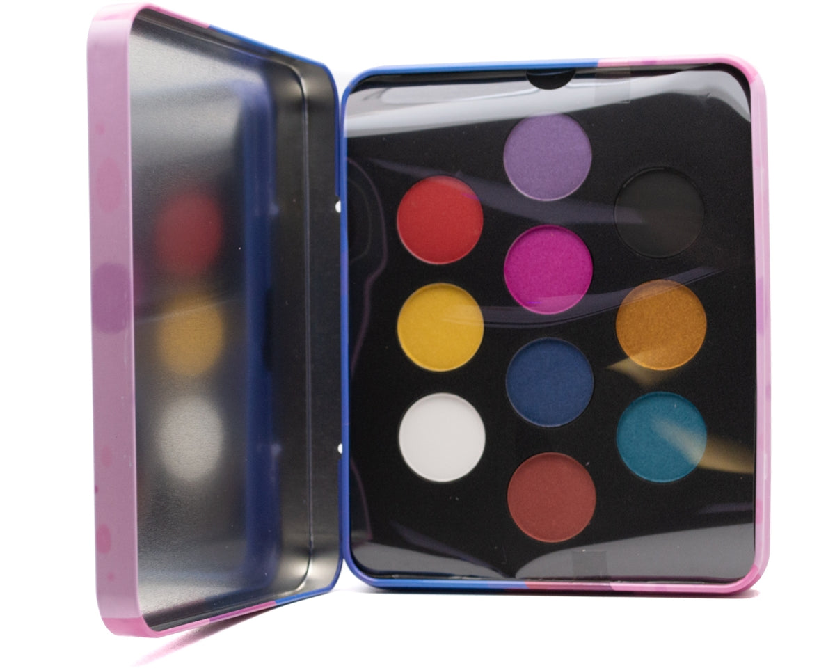 Nyx Tinset 05 LAND OF LOLLIES Eyeshadow Palette. 7 Eyeshadows and 3 Pressed Pigments .05oz each