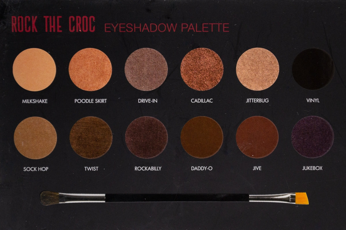 Rock the Croc Eyeshadow Palette Containing 12 Shadows And Brush 12 x 0.03 Oz