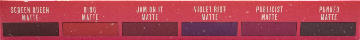 Smashbox Be Lengendary PUCKER UP Lipstick Palette: Include: Screen Queen Matte, Bing Matte, Jam On It Matte, Violet Riot Matte, Publicist Matte, Punked Matte .14oz