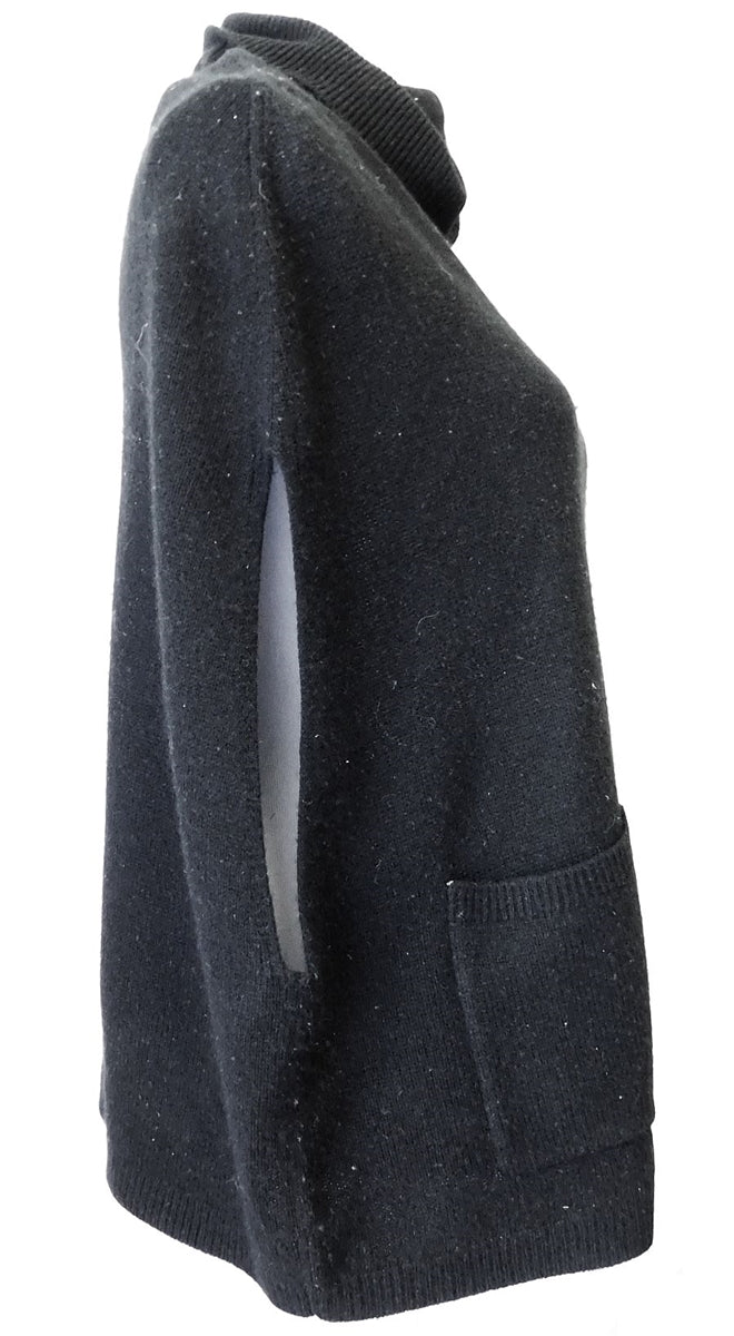 TAHARI Black Sleevless Sweater one size