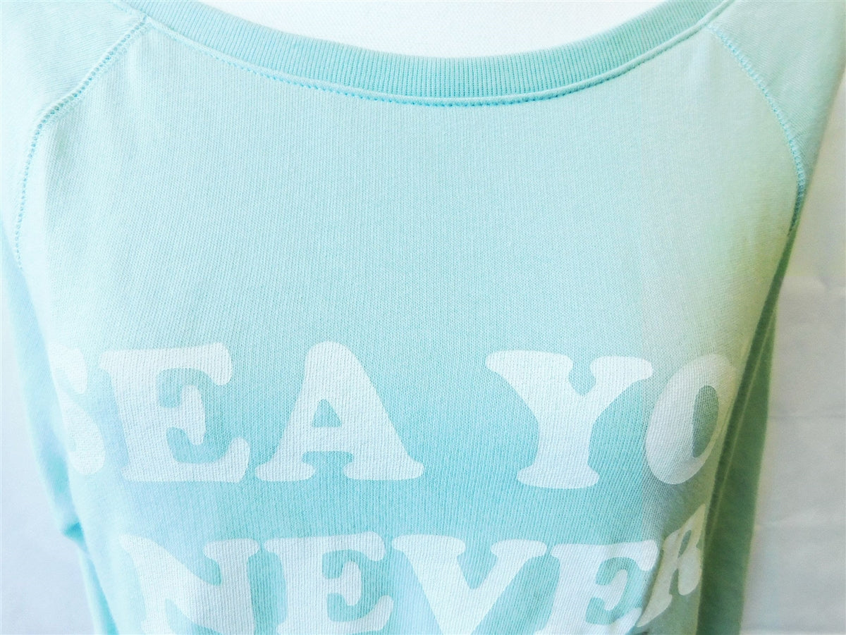 Victoria's Secret 'Sea You Never' Sweatshirt mint green Size XS
