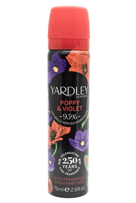 Yardley London POPPY & VIOLET Body Fragrance Spray 2.6 fl oz