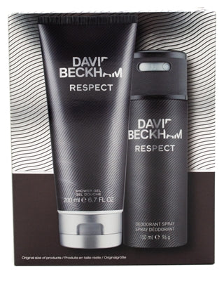 David Beckham RESPECT Gift Set: Shower Gel 6.7 fl oz and Deodorant Spray 5oz