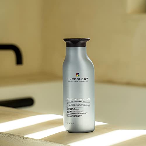 Pureology STRENGTH PURE BLONDE Purple Shampoo Toning For Brassy, Color-Treated Hair 9 fl oz
