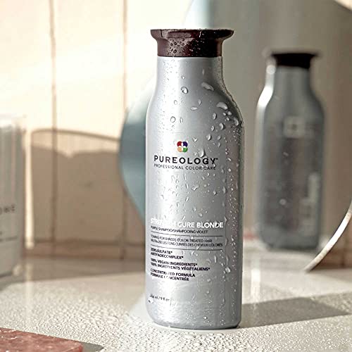Pureology STRENGTH PURE BLONDE Purple Shampoo Toning For Brassy, Color-Treated Hair 9 fl oz