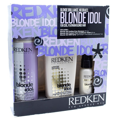 Redken BLONDE IDOL Shampoo, Conditioner, BBB Spray set