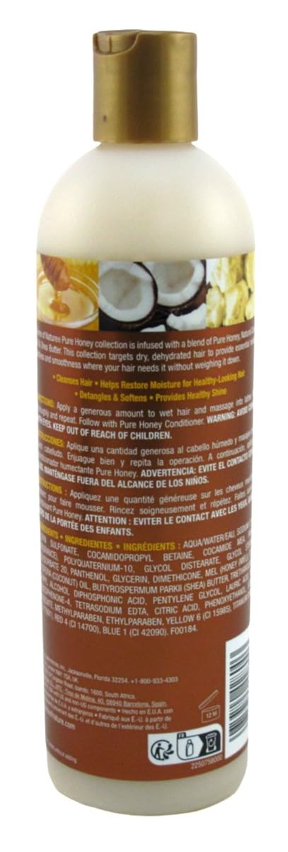 Creme of Nature Pure Honey Dry Defense Shampoo with Coconut Oil & Shea Butter, 12 fl oz
