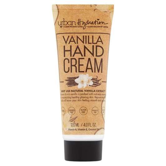 urban hydration VANILLA HAND CREAM with Vitamin E, Ceramides, Coconut Oil 4 fl oz