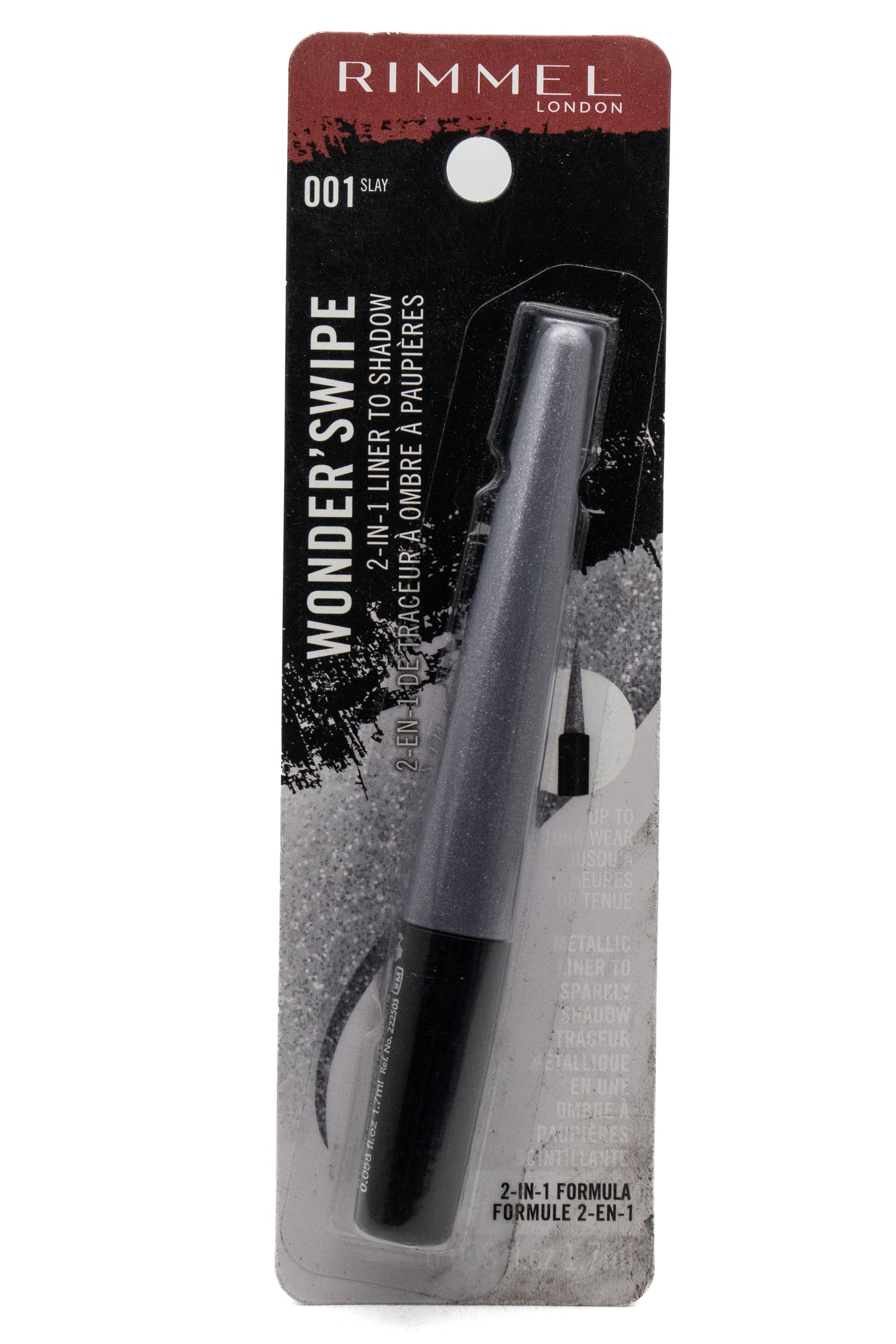 Rimmel WONDER SWIPE 2-in-1 Liner to Shadow, 001 Slay .58 fl oz