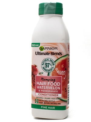 Garnier ULTIMATE BLENDS Plumping Hair Food Watermelon & Papaya Conditioner for Fine Hair 11.3 fl oz