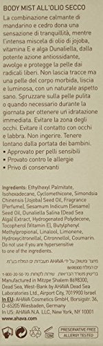 Ahava DeadSea Plants Dry Oil Body Mist, mandarin and cottonwood 1 fl oz