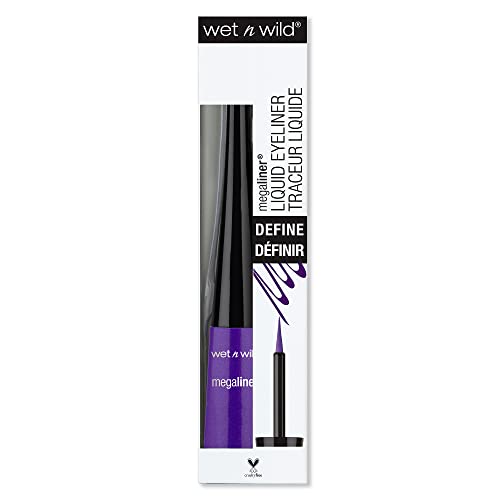 Wet n Wild MEGALINER liquid Eyeliner, 874A Electric Purple .12 fl oz