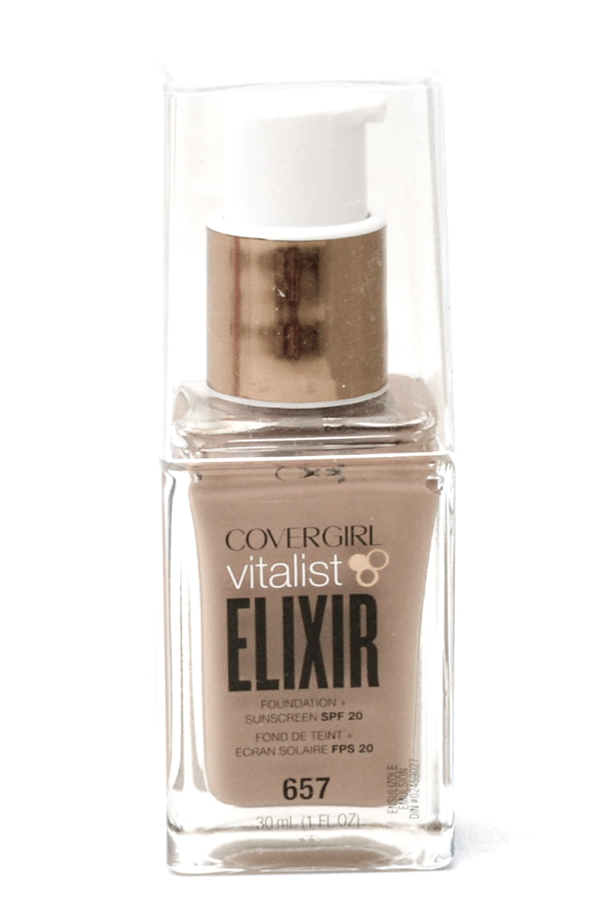 Covergirl VITALIST ELIXER Foundation, SPF20. 657 Golden Tan 1 fl oz