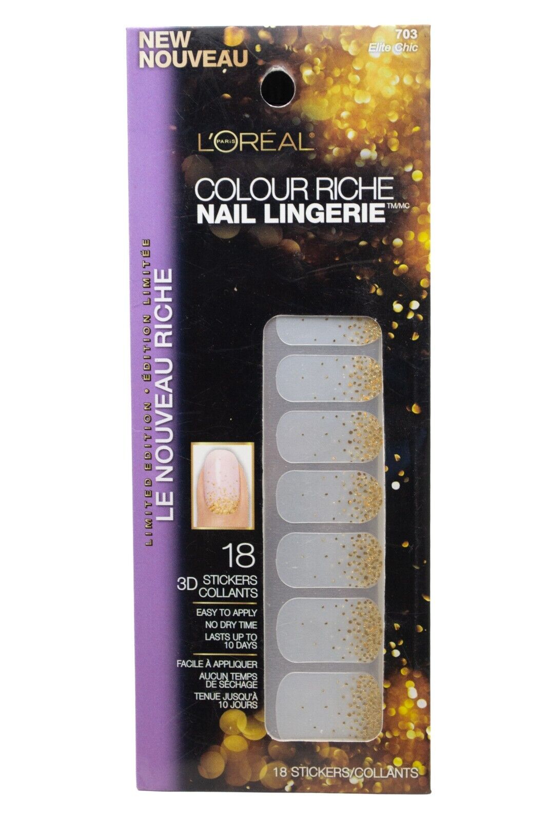 L'Oreal Color Riche Nail Lingerie, 18 3D Stickers