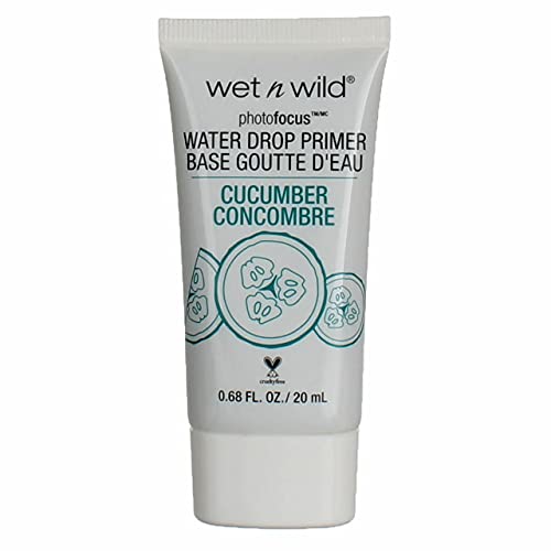wet n wild PHOTOFOCUS Watre Drop Primer, Cucumber .68 fl oz