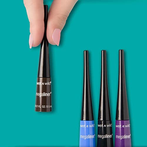 Wet n Wild MEGALINER liquid Eyeliner, 874A Electric Purple .12 fl oz