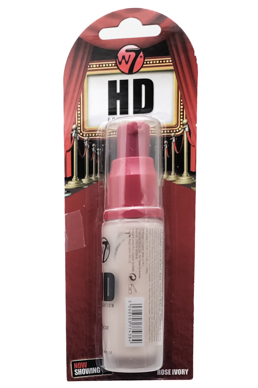 w7 HD FOUNDATION Rose Ivory 1 fl oz