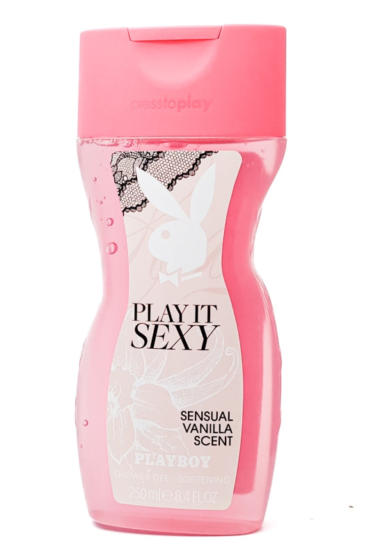 Playboy PLAY IT SEXY Softening Shower Gel, Sensual Vanilla 8.4 fl oz