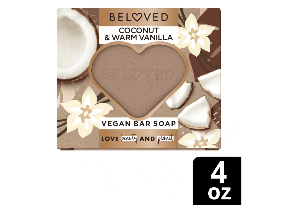 Beloved Coconut & Warm Vanilla Vegan Bar Soap - 4oz - 3 Pack