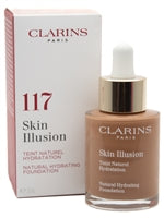 Clarins SKIN ILLUSION Natural Hydrating Foundation, 117 Hazelnut 1 fl oz