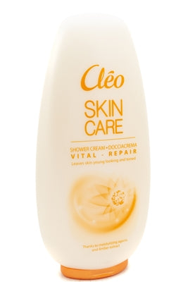 Cleo Skin Care SHOWER CREAM, Vital - Repair, Leaves Skin Young Looking and Toned 8.45 fl oz