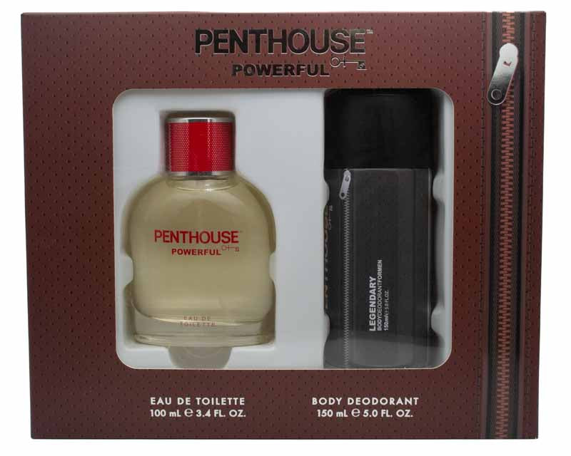 Penthouse PRESTIGIOUS Eau de Toilette 3.4oz and Hair & Body Wash 5 fl oz set