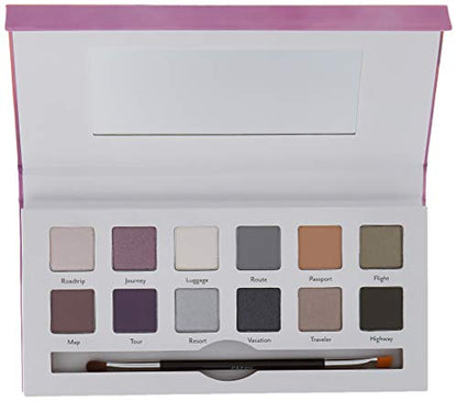 cargo Getaway Eye Shadow Palette: 12 Shadows (each .03 Oz.), Dual Ended Brush