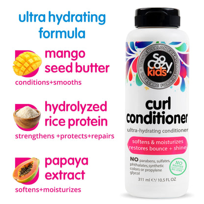 So Cozy Kids Curl Conditioner Ultra Hydrating Conditioner 10.5 Oz