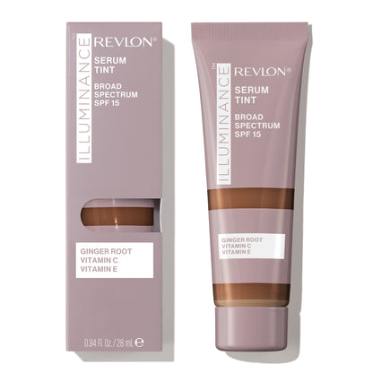 Revlon Illuminance Serum Tint, Liquid Foundation, Light Buildable Coverage, 601 Soft Nutmeg, 0.94 fl oz