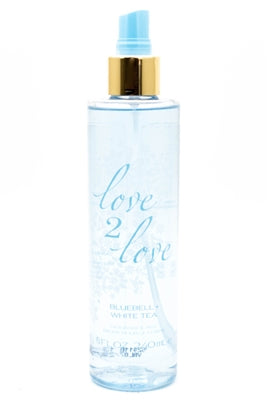 Love2Love Blue Bell & White Tea Fragrance Mist for Women, 8 fl oz