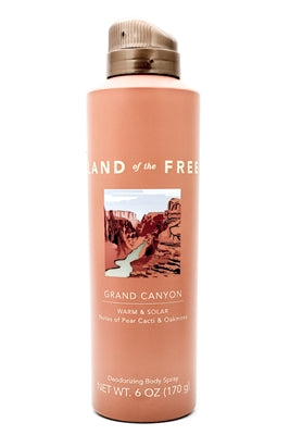 Land of the Free Grand Canyon Body Spray, 6 OZ, Pack of 1