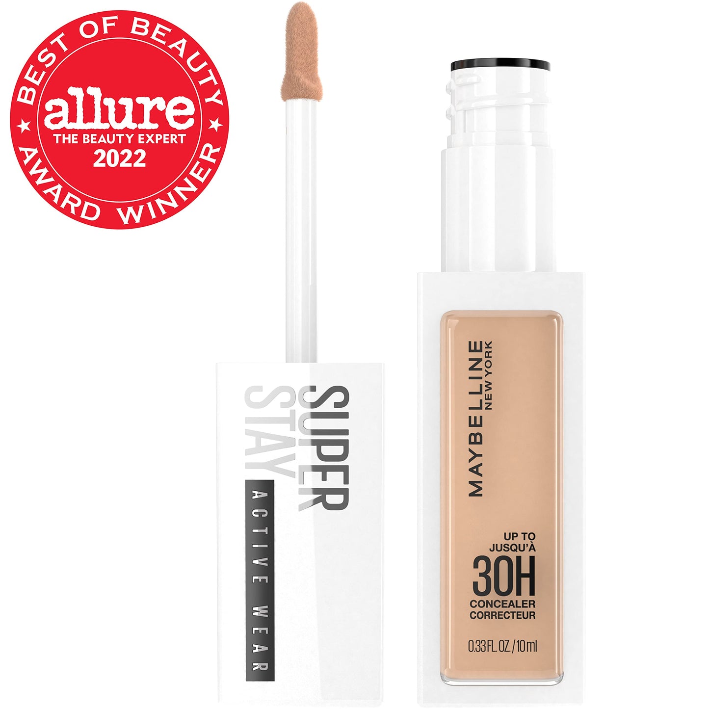 Maybelline Super Stay Longwear Liquid Concealer, Full Coverage, 25, 0.33 fl oz