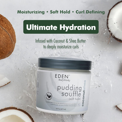 Eden BodyWorks Natural Pudding Soufle Coconut Shea 16 Oz