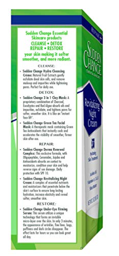 Sudden Change REVITALIZING NIGHT CREAM with Jojoba Oil and Shea Butter  2oz
