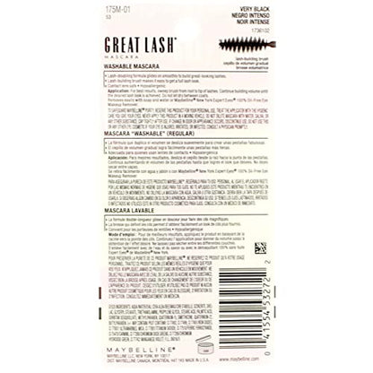Maybelline Great Lash Mascara 101 Very Black .43 Fl Oz.