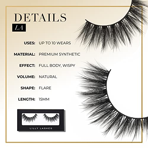 Lilly Lashes LA Premium Synthetic Mink Lashes, One Pair