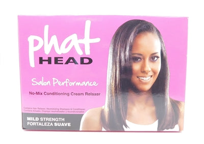 Phat Head Salon Performance No-Mix Conditioning Cream Relaxer Mild Strength: Hair Relaxer, Conditioning Neutralizing Shampoo, After Relaxer Conditioner