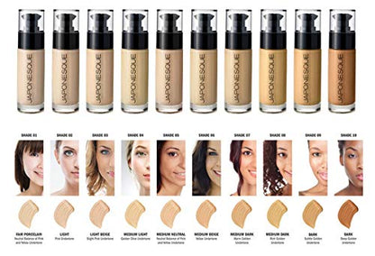 Japonesque Luminous Foundation Flawless Liquid Foundation, 02    .84 fl oz