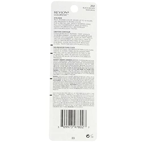 Revlon/Colorstay Eye Liner Black Brown 0.01 Oz .28 Ml