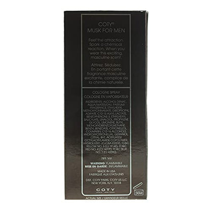 Coty MUSK for Men Cologne Spray  1.5 fl oz