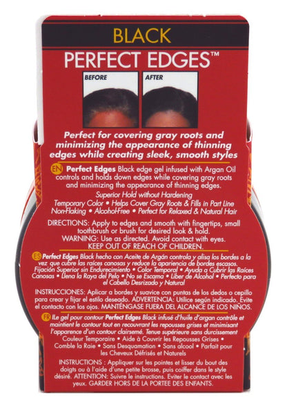 Creme of Nature 2.25 Oz. Argan Oil Perfect Edges Black Hair Gel