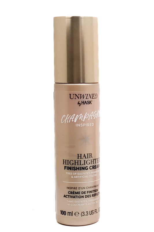 Hask UNWINED Champagne Inspired Hair Highlighter Finishing Cream  3.3 fl oz