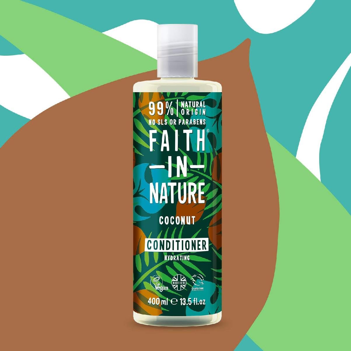 faith in nature COCONUT Conditioner for Normal to Dry Hair  13.5 fl oz