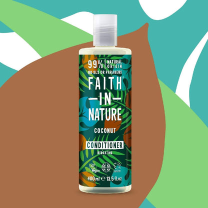 faith in nature COCONUT Conditioner for Normal to Dry Hair  13.5 fl oz