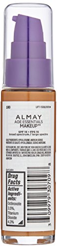 Almay Age Essentials Makeup SPF15 180 Medium/Deep  1 fl oz.