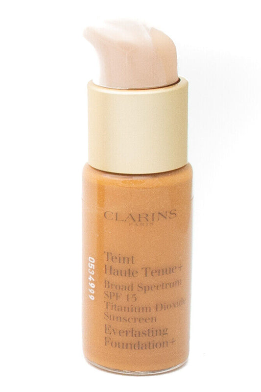 Clarins EVERLASTING FOUNDATION+, SPF15 Sunscreen,117 Hazelnut  5 fl oz Tester