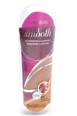 Covergirl Ultra Smooth Olay Foundation + Applicator; 860 classic tan .84 fl oz