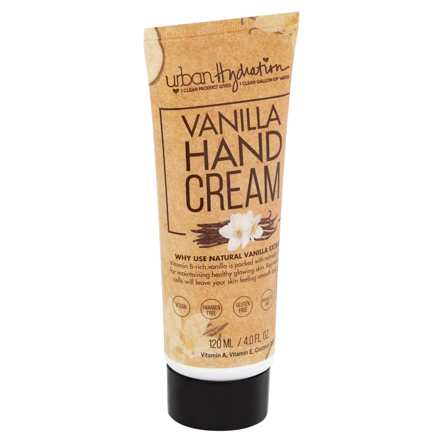 urban hydration VANILLA HAND CREAM with Vitamin E, Ceramides, Coconut Oil   4 fl oz